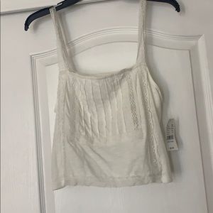 Me to we white tank top